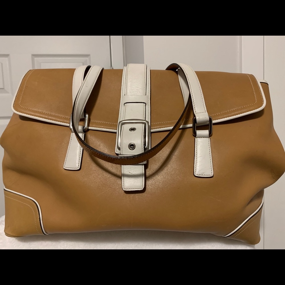 💎Authentic Tan Leather Coach Satchel💎